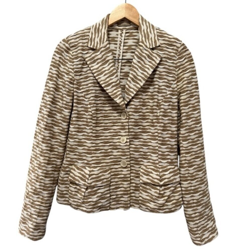 Riani Single Breasted Cotton Blazer size 8